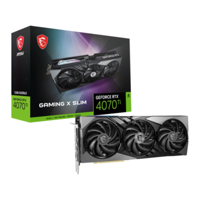 MSI GAMING X SLIM NVIDIA GeForce RTX 4070 Ti 12GB GDDR6X Graphics Card